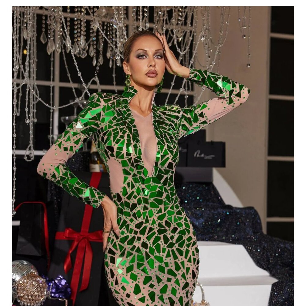 Green Mirror Dress Mew Mew